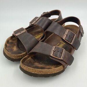 Birkenstock Milano Leather Sandals back strap EU 38 US 7 - 7.5 regular/wide